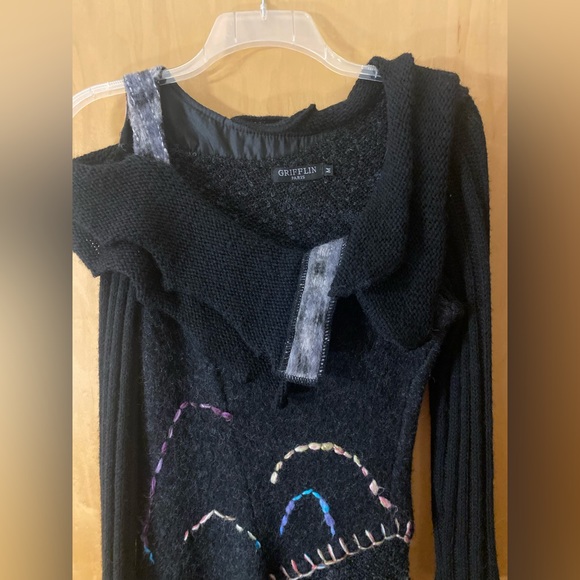 Grifflin Paris Black Funky Dress Size M - Picture 3 of 6